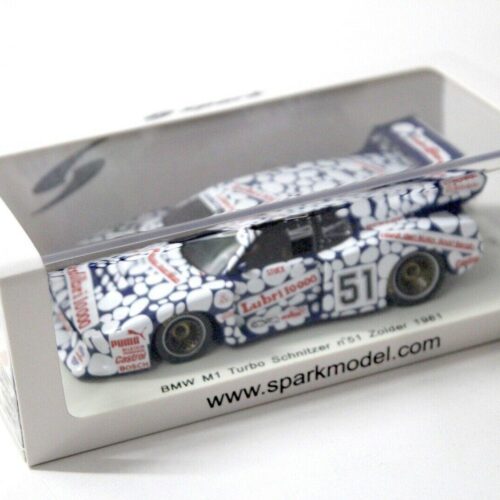 1:43 Spark BMW M1 Turbo Schnitzer #51 Zolder 1981