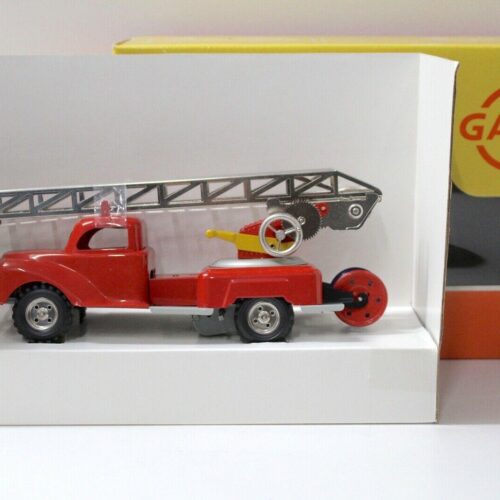 GAMA 70001 Replica Blechmodell Feuerwehr Drehleiter Auto red