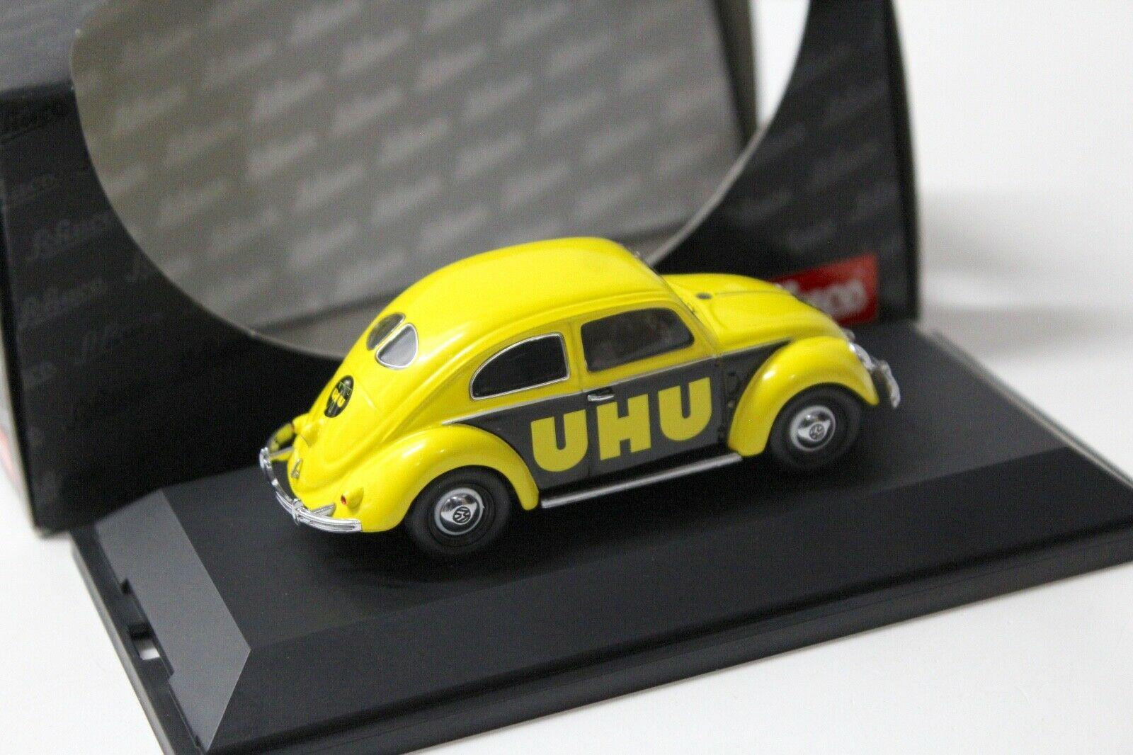 1:43 Schuco VW Brezelkäfer UHU yellow/ black