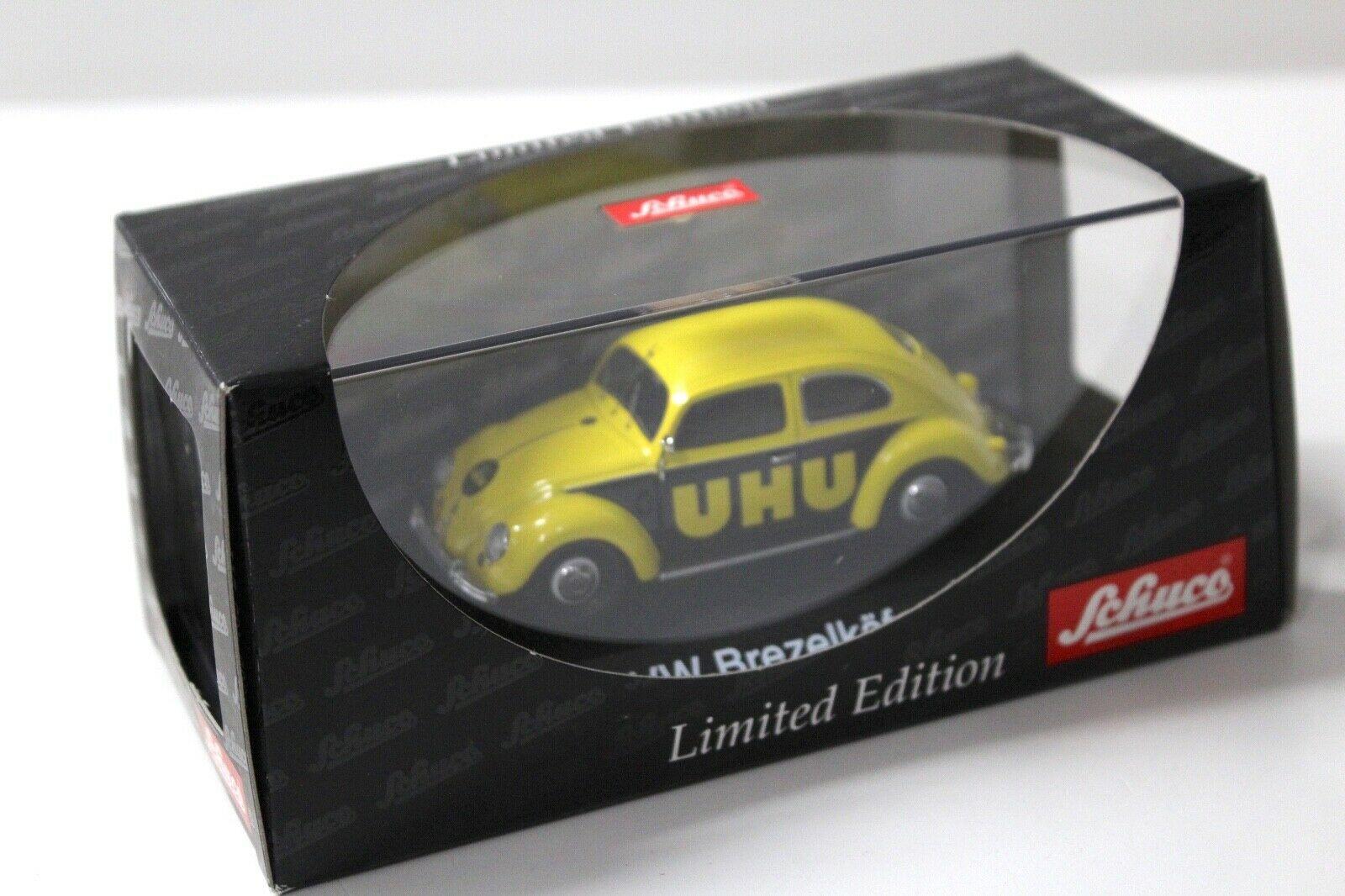 1:43 Schuco VW Brezelkäfer UHU yellow/ black
