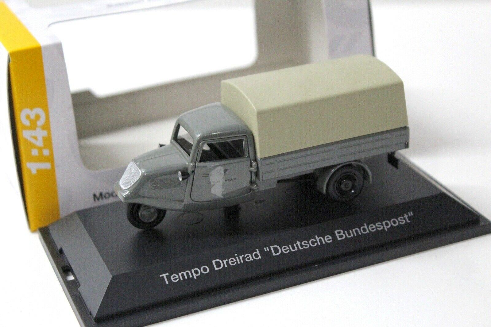 ID 50627 orig.jpg 1:43 Schuco Tempo Dreirad Plane Deutsche Post grey
