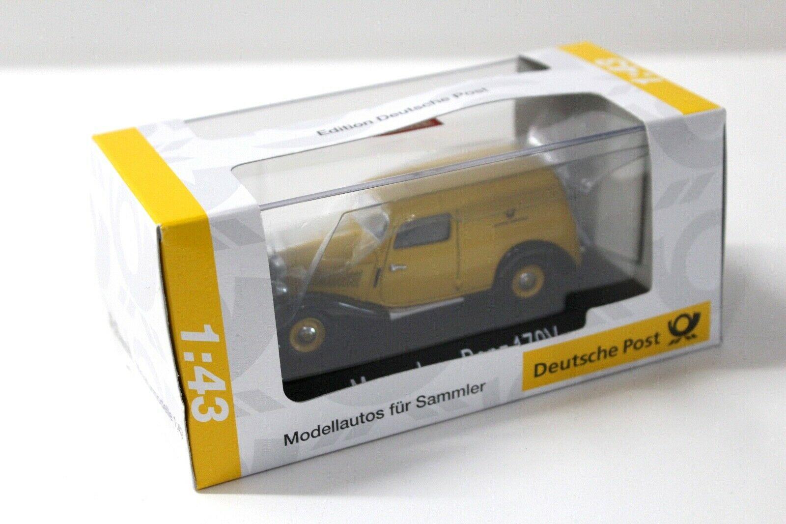 1:43 Schuco Mercedes 170V Deutsche Bundespost yellow