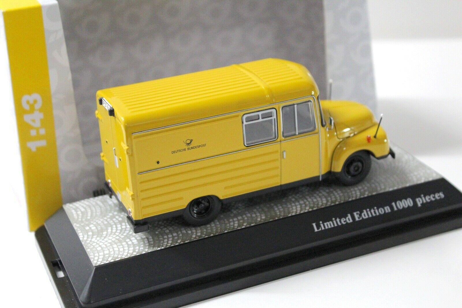 1:43 Premium ClassiXXs Opel Blitz 1,75t Deutsche Post yellow