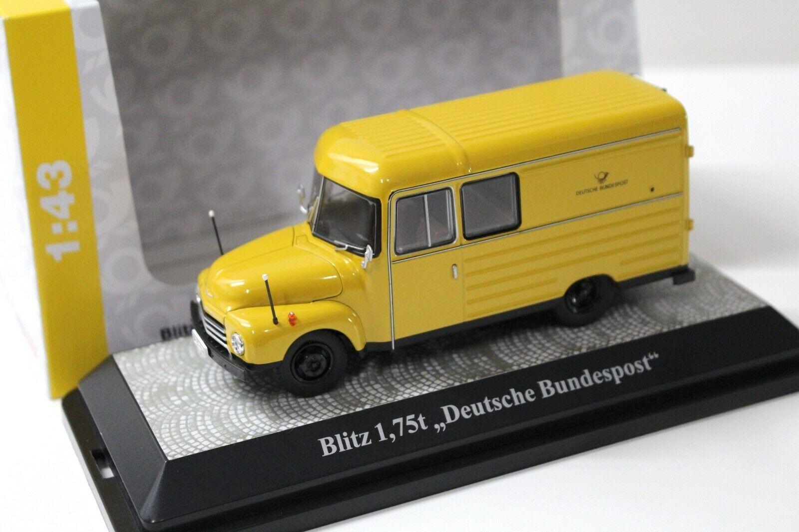 1:43 Premium ClassiXXs Opel Blitz 1,75t Deutsche Post yellow