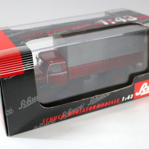 1:43 Schuco Krupp Titan Pritsche/ Plane red/ grey