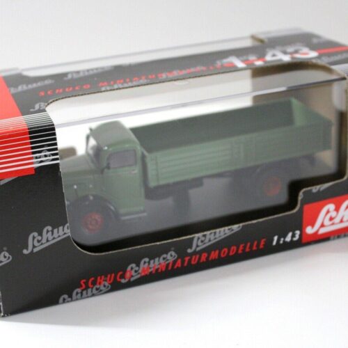 1:43 Schuco Mercedes L6600 Pritschenwagen green