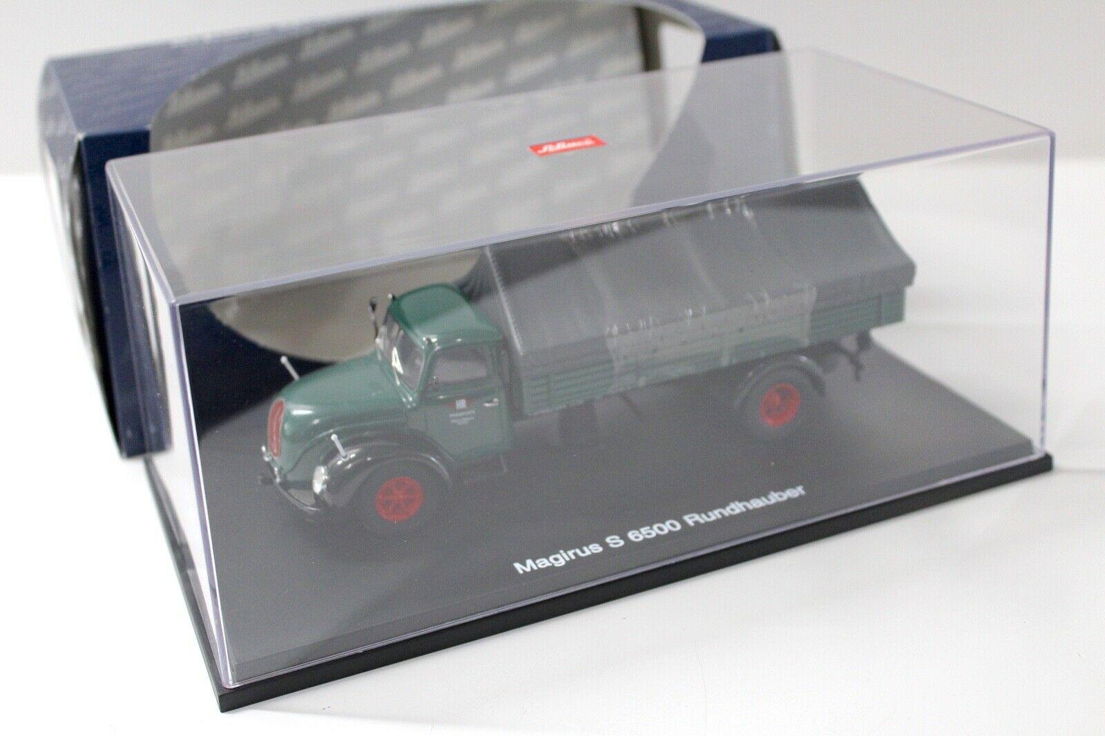 1:43 Schuco Magirus S6500 Rundhauber Plane dark green