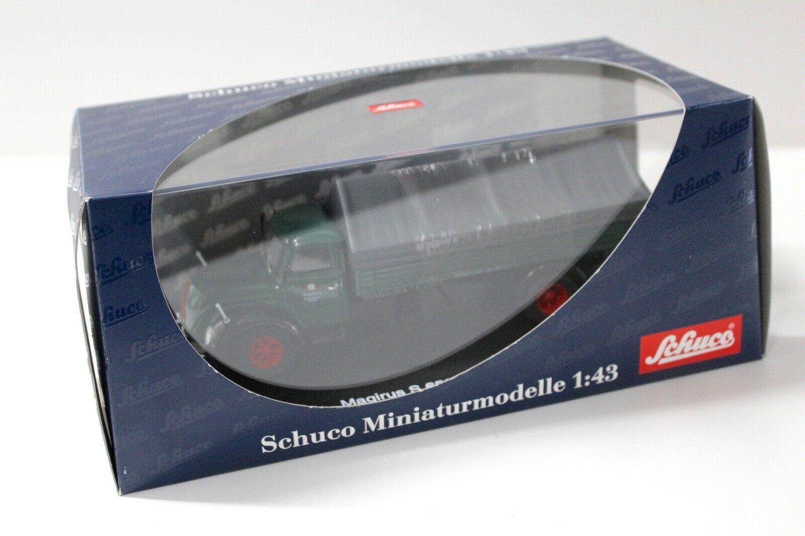 1:43 Schuco Magirus S6500 Rundhauber Plane dark green