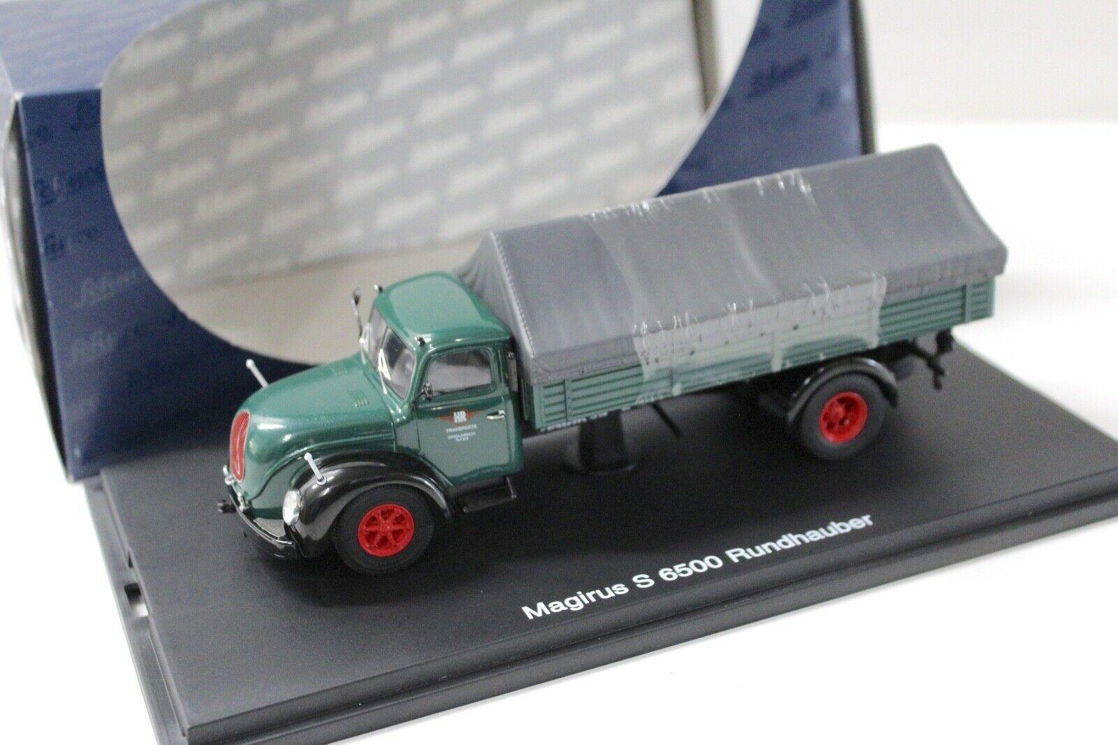 ID 50760 orig.jpg 1:43 Schuco Magirus S6500 Rundhauber Plane dark green