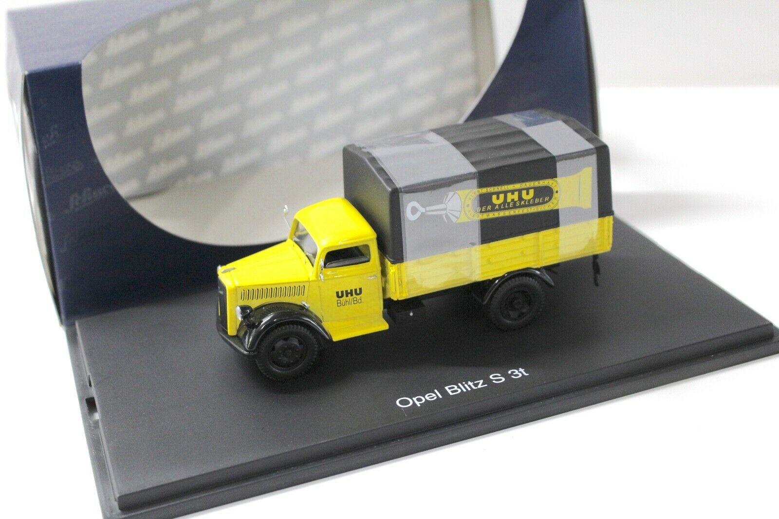 ID 50764 orig.jpg 1:43 Schuco Opel Blitz S 3t Pritsche-Plane "UHU"