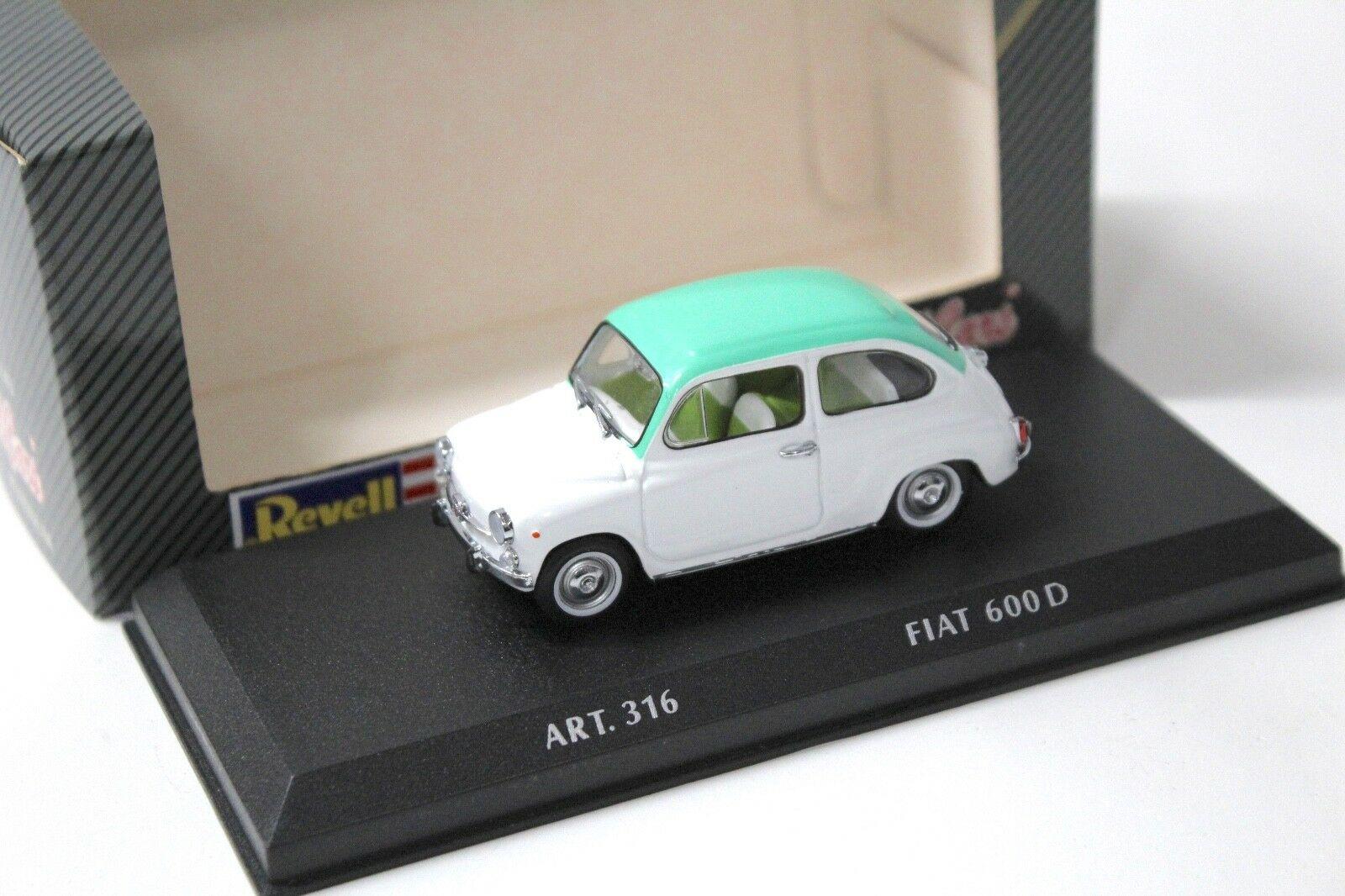 1:43 Detail Cars Fiat 600D white/green