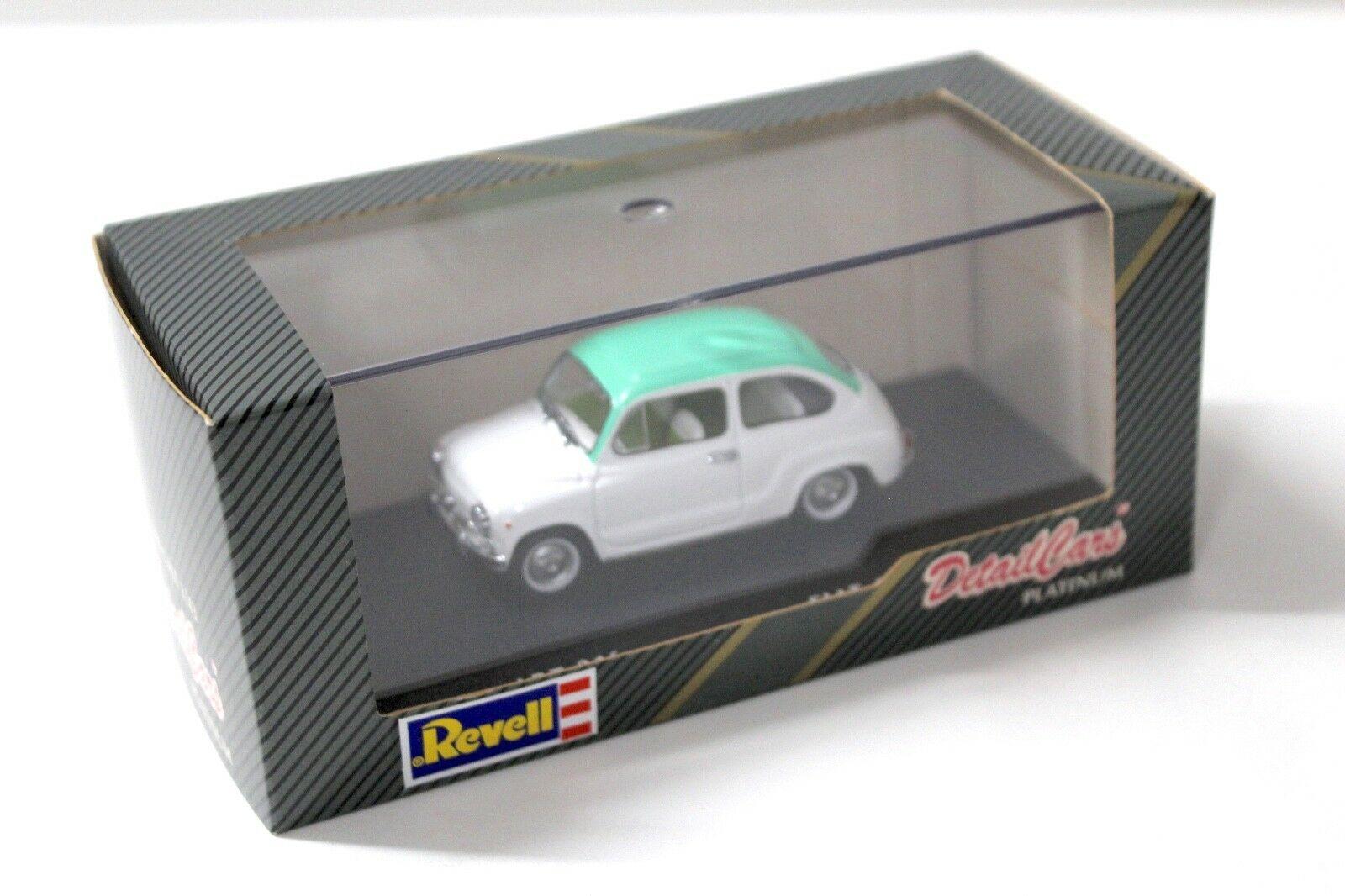1:43 Detail Cars Fiat 600D white/green