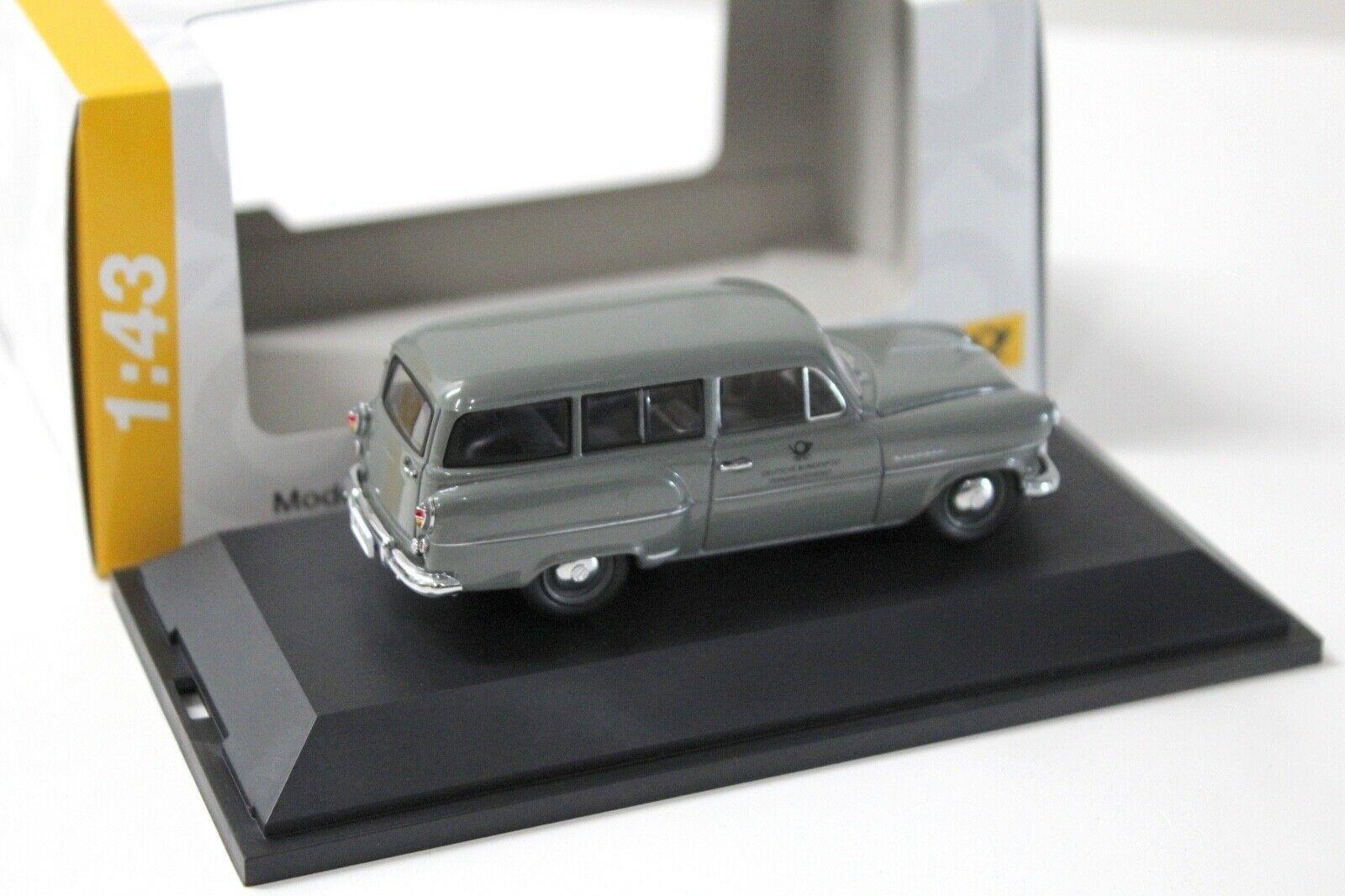 1:43 Schuco Opel Olympia Caravan Deutsche Bundespost grey