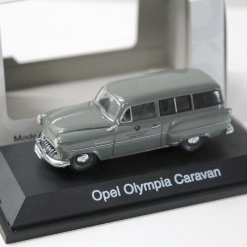 1:43 Schuco Opel Olympia Caravan Deutsche Bundespost grey