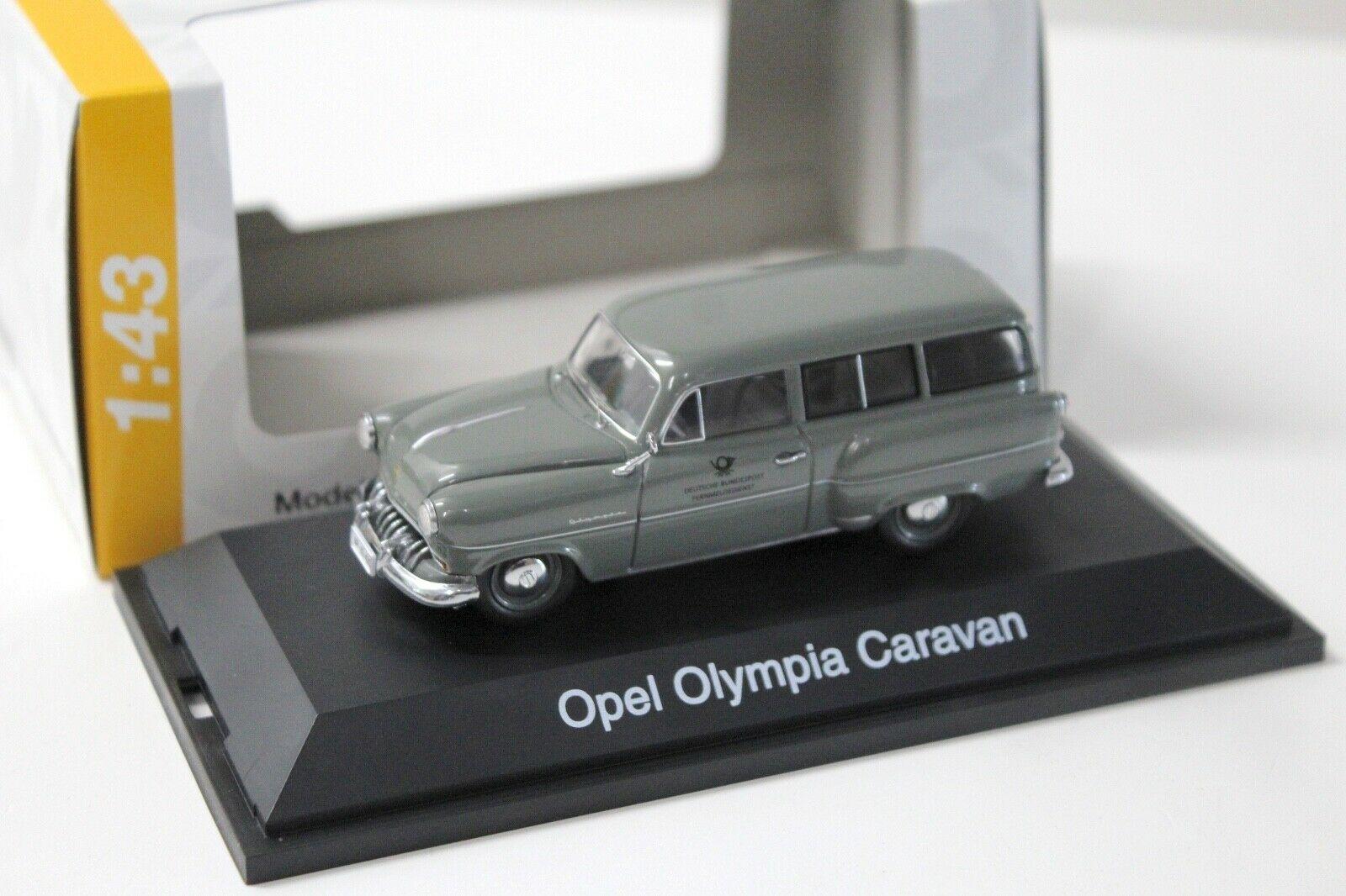 1:43 Schuco Opel Olympia Caravan Deutsche Bundespost grey