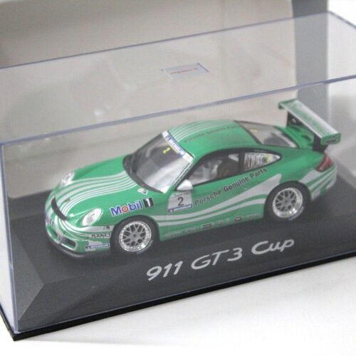 1:43 Minichamps Porsche 911 GT3 CUP Mobil1 #2 green DEALER VERSION