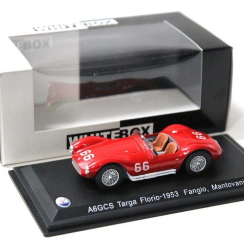 1:43 WhiteBox Maserati A6GCS Targa Florio #66 Fangio red