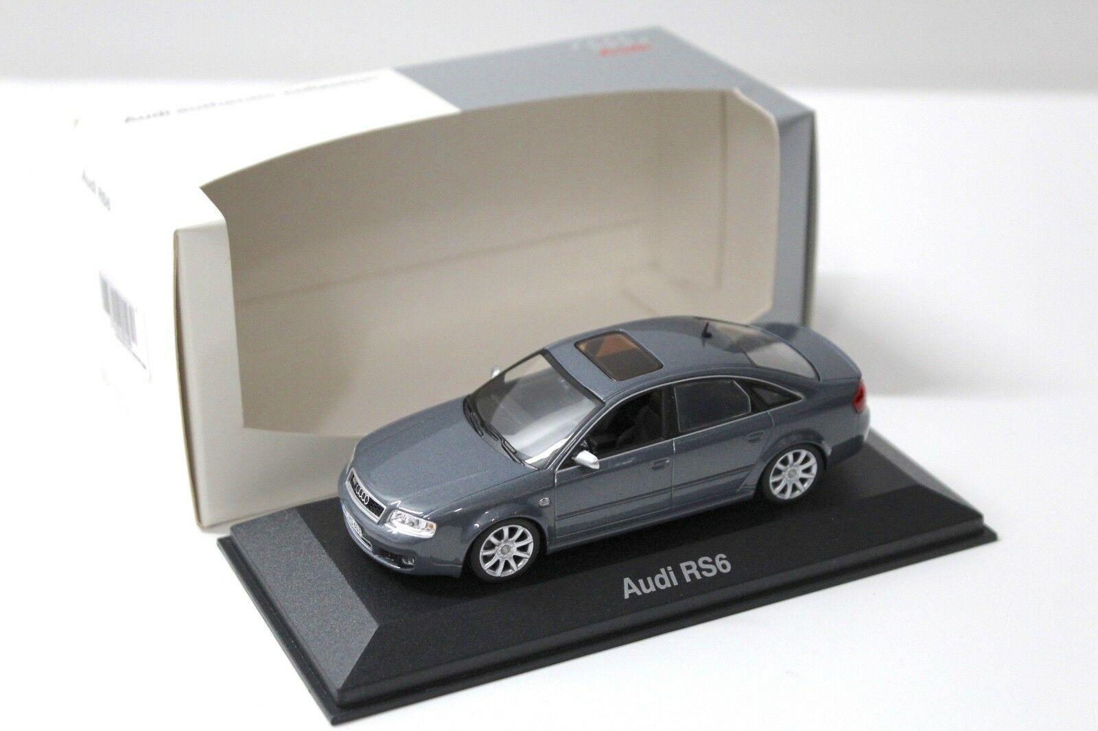 1:43 Minichamps Audi RS6 Limousine dark grey DEALER VERSION