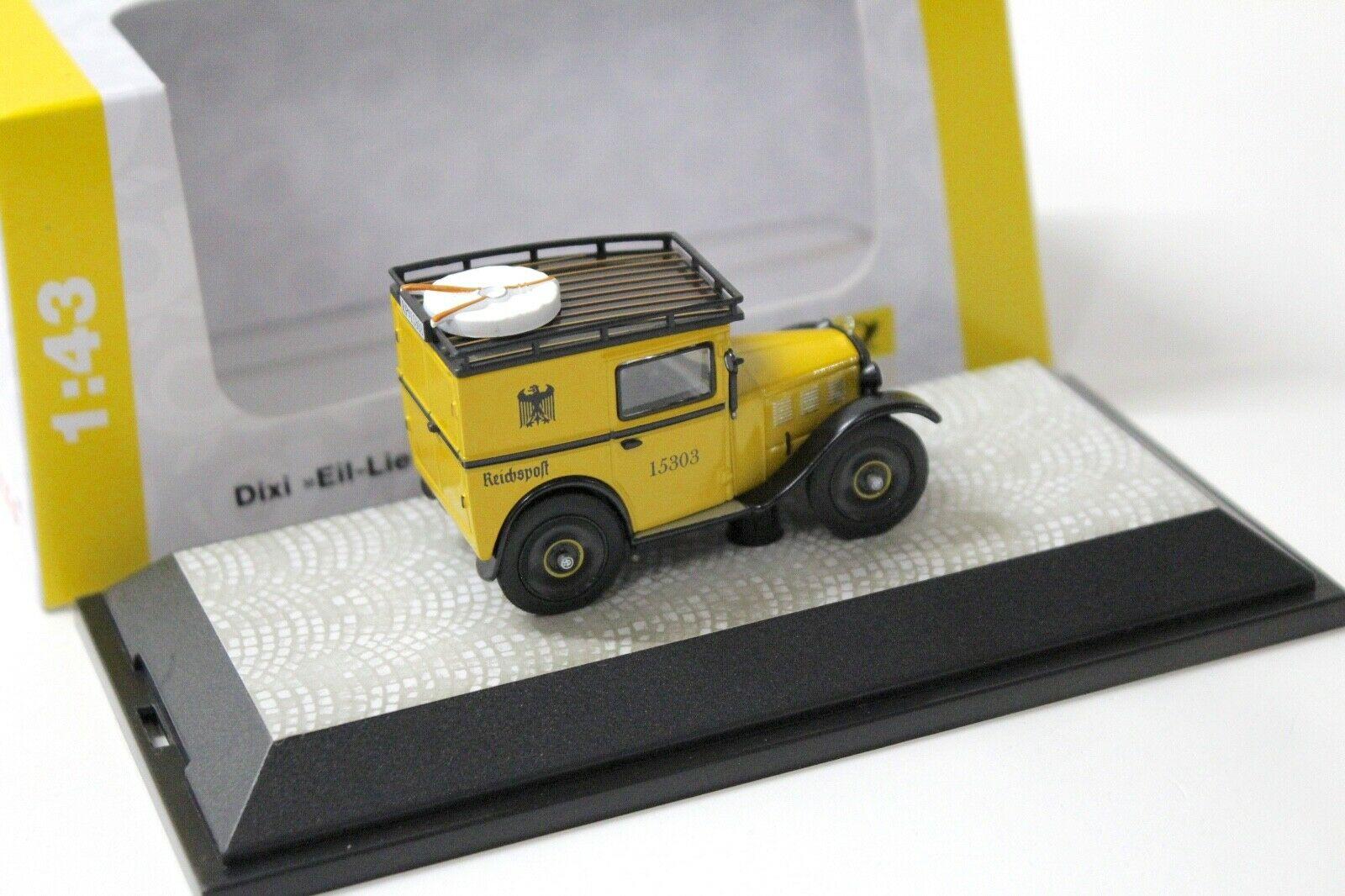 1:43 Premium ClassiXXs BMW Dixi Eil Deutsche Post yellow