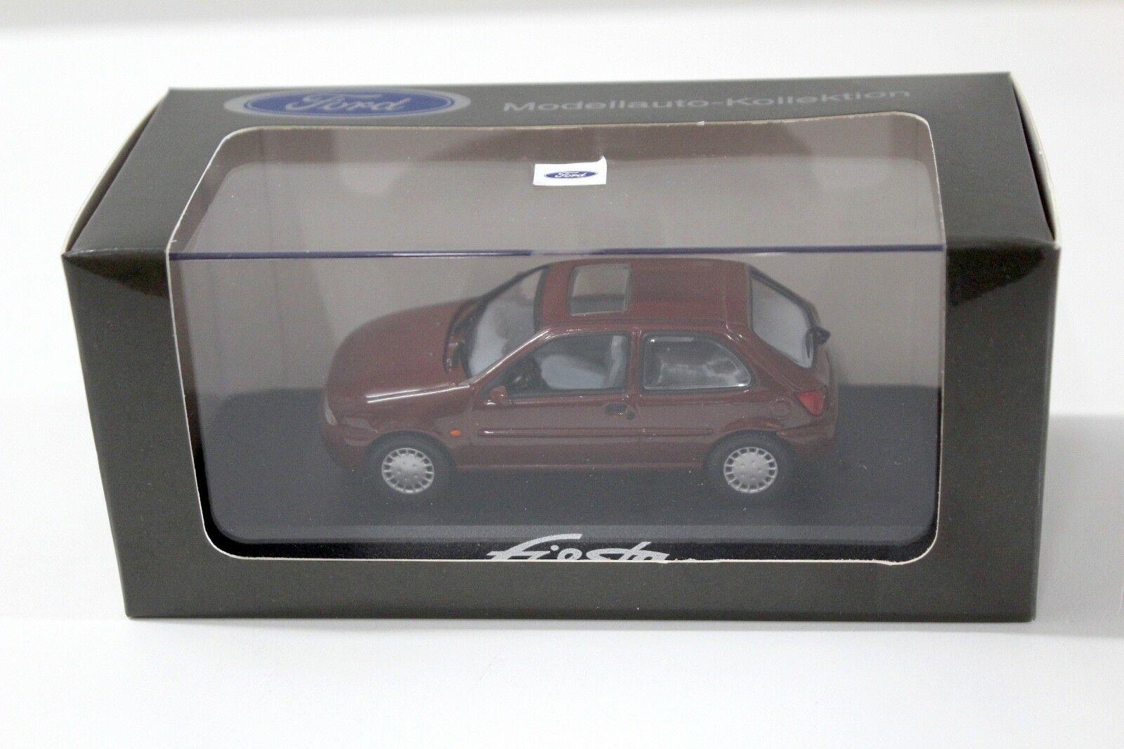 1:43 Minichamps Ford Fiesta Ghia 1996 dark red DEALER VERSION