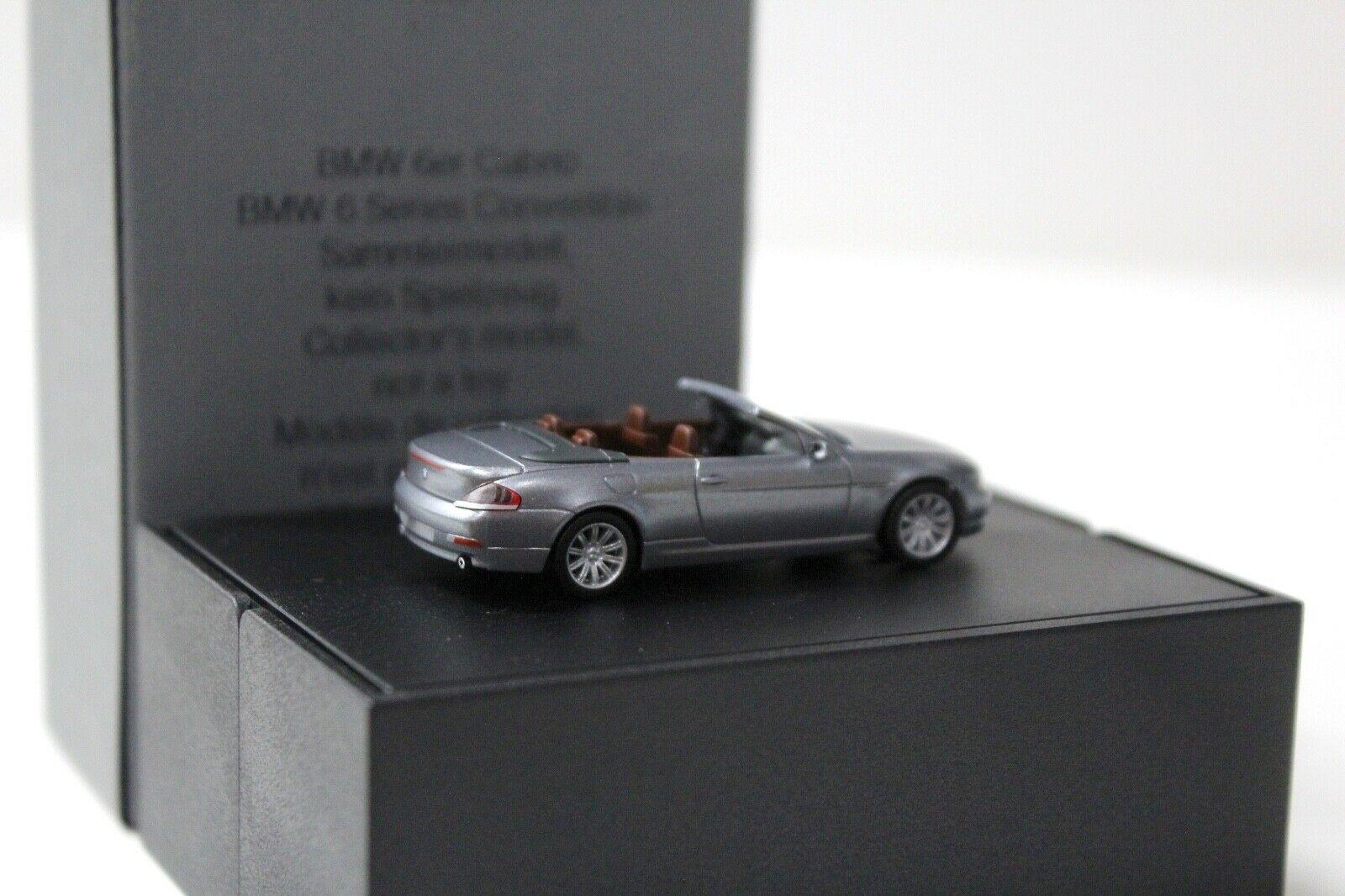 1:87 Herpa BMW 6er E63 Convertible grey DEALER VERSION