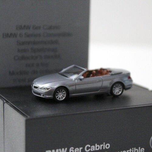 1:87 Herpa BMW 6er E63 Convertible grey DEALER VERSION