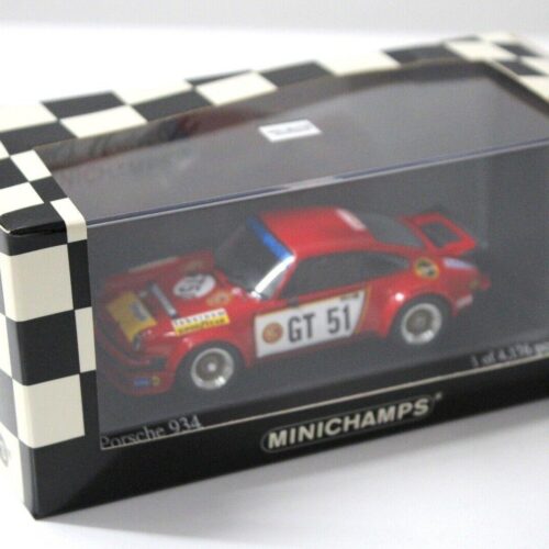 1:43 Minichamps Porsche 934 ADAC 300km Hezemans #GT 51 red
