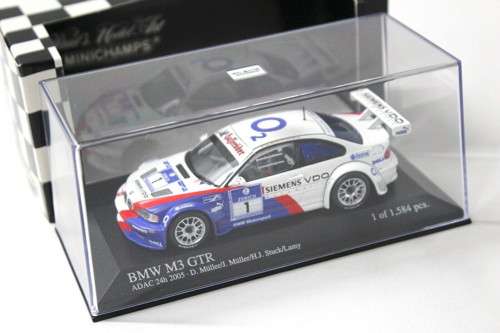 1:43 Minichamps BMW M3 GTR ADAC 24h 2005 D.Müller #1
