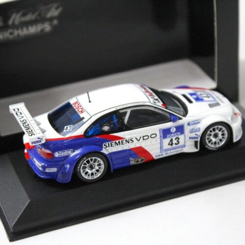 1:43 Minichamps BMW M3 GTR ADAC 24h 2004 Lamy/ Stuck #43