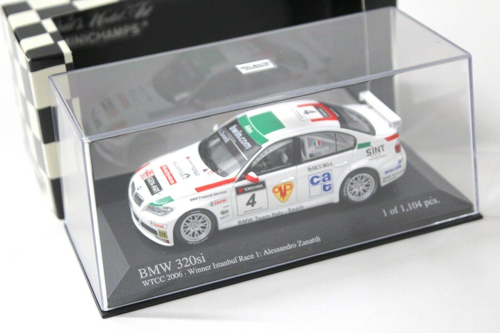 1:43 Minichamps BMW 320si WTCC 2006 Winner Istanbul #4