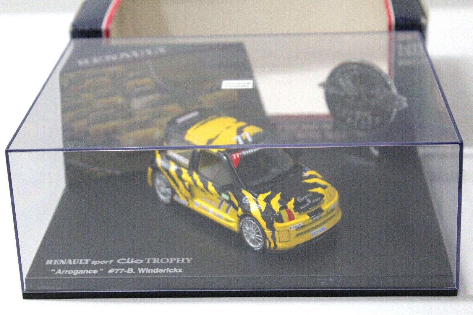 1:43 Eagle Renault Sport Clio Trophy Arrogance #77-B yellow