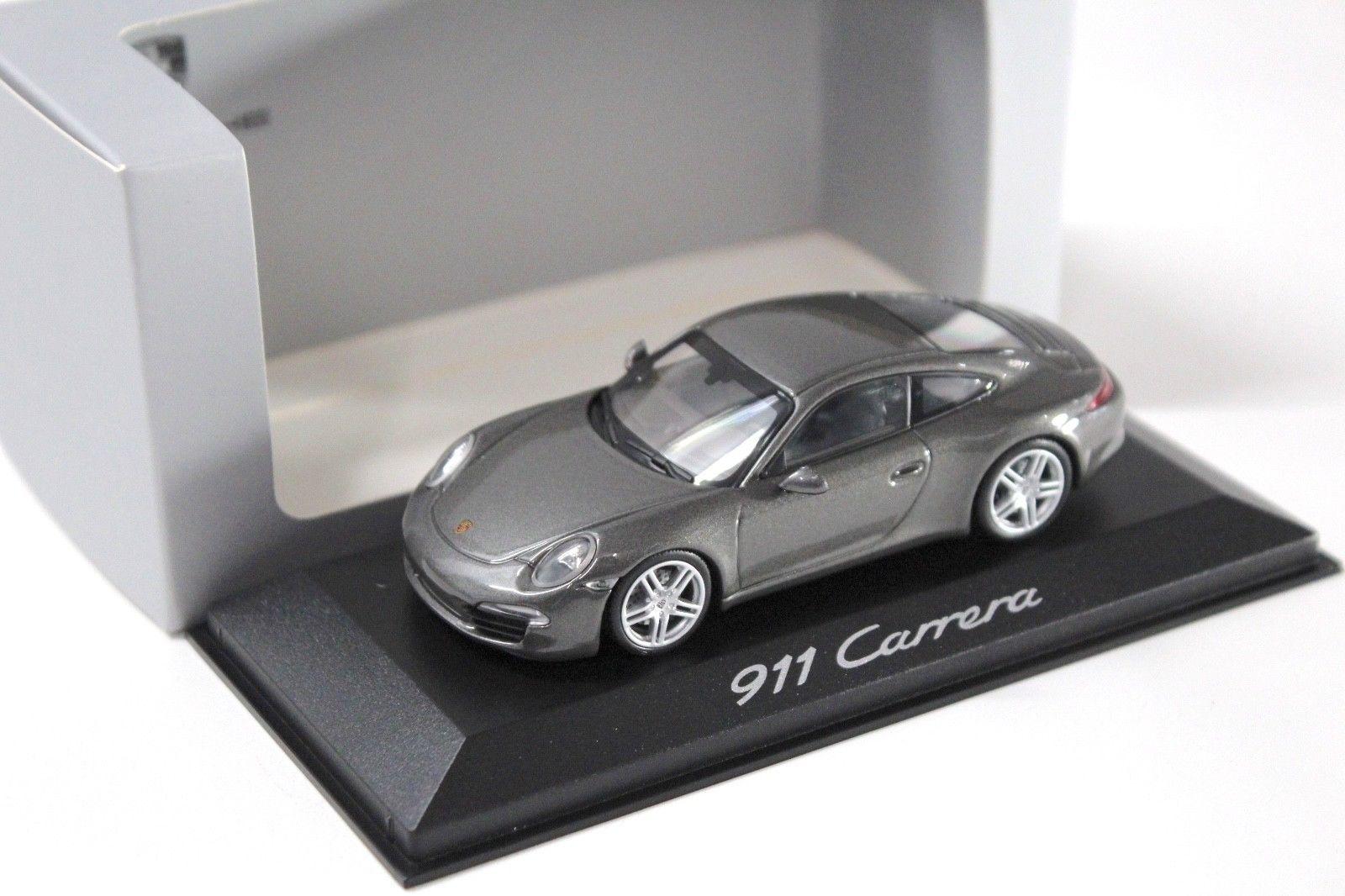 ID 51241 orig.jpg 1:43 Minichamps Porsche 911 (991) Carrera grey DEALER VERSION