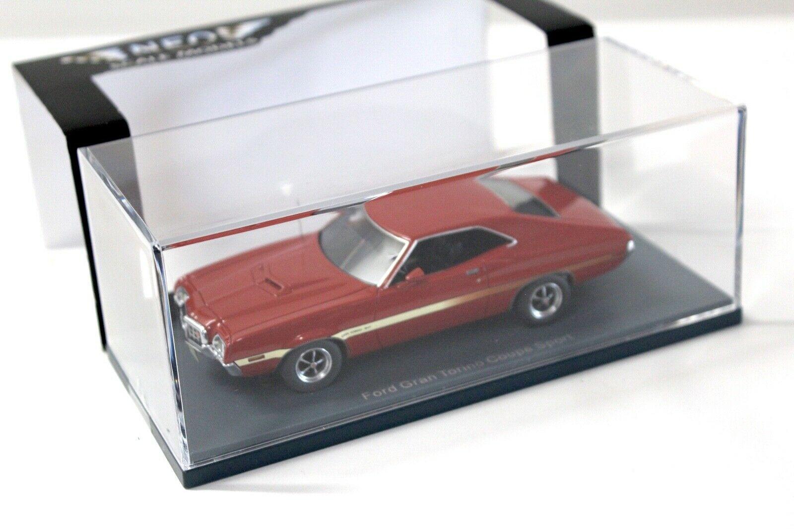 1:43 NEO Scale Ford Gran Torino Coupe Sport red