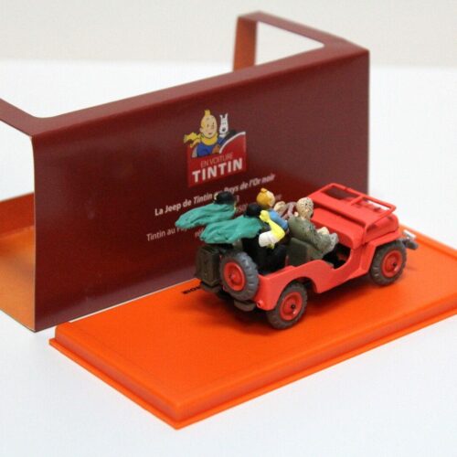 1:43 TINTIN Jeep Willys MB 1943 red "Tim und Struppi"