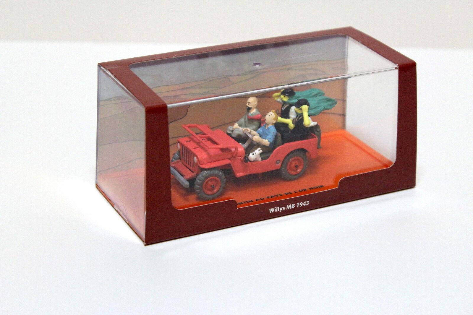 1:43 TINTIN Jeep Willys MB 1943 red "Tim und Struppi"