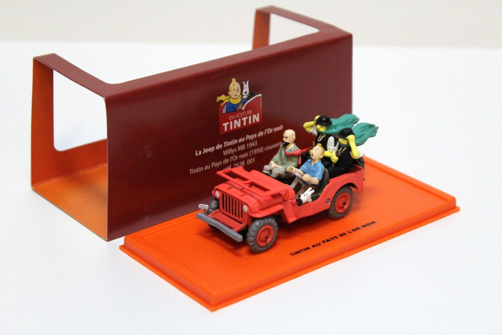 1:43 TINTIN Jeep Willys MB 1943 red "Tim und Struppi"