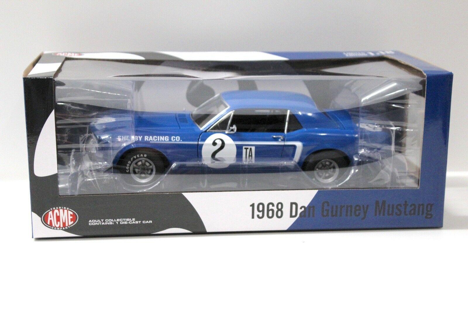 1:18 ACME Ford Dan Gurney Mustang #2 blue 1968 Shelby