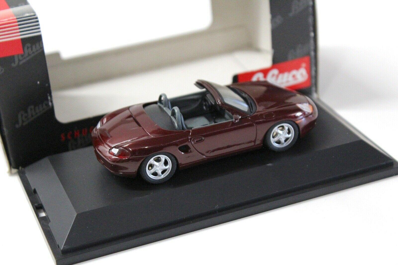 1:43 Schuco Porsche Boxster dark red