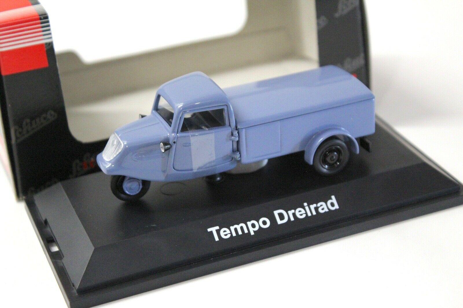 1:43 Schuco Tempo Dreirad Pritsche blue