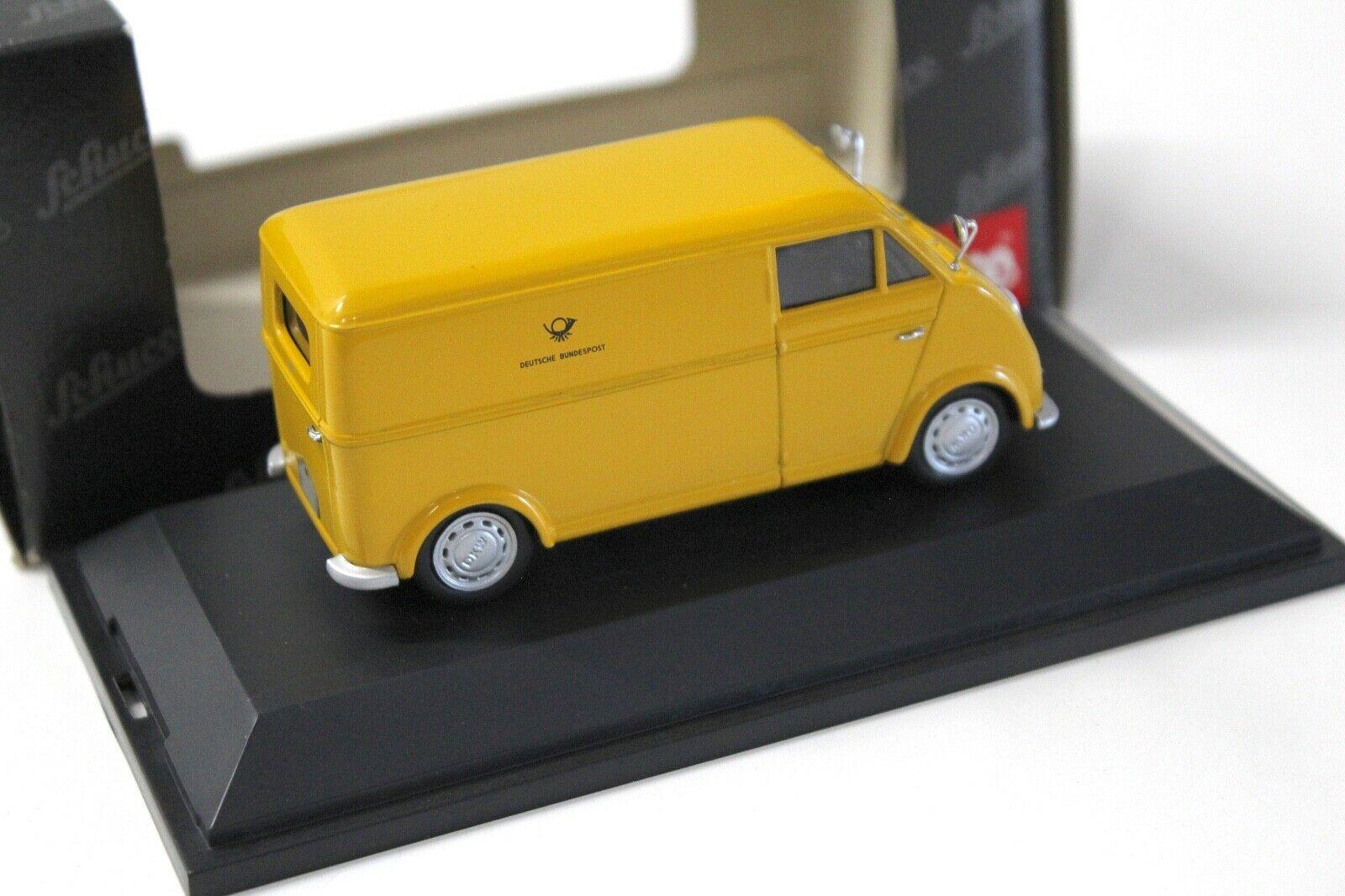 1:43 Schuco DKW Schnelllaster Kasten Deutsche Bundespost yellow