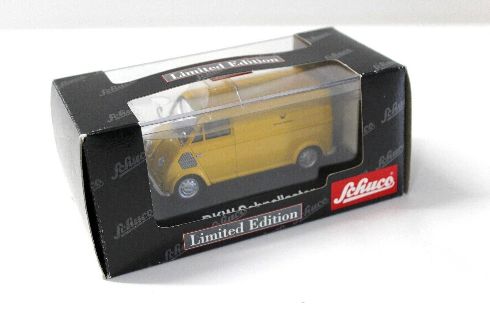 1:43 Schuco DKW Schnelllaster Kasten Deutsche Bundespost yellow