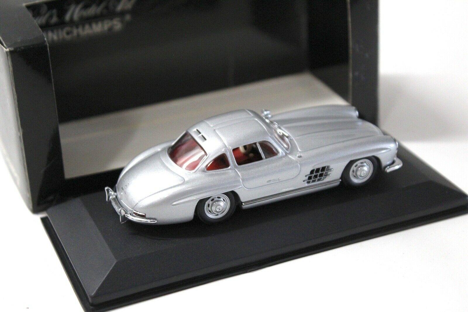 1:43 Minichamps Mercedes 300SL Flügeltürer 1955 silver