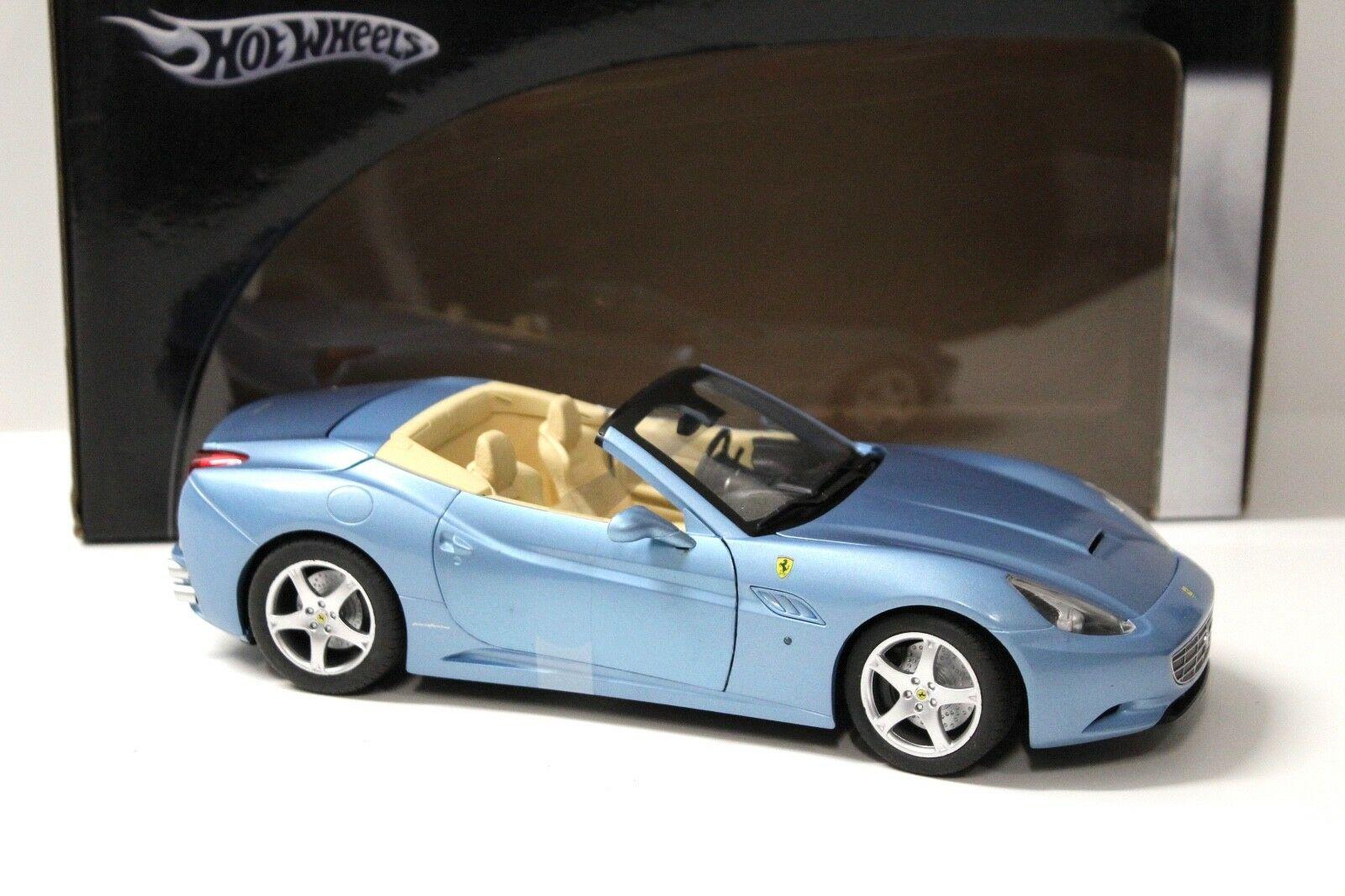 1:18 Hot Wheels Ferrari California Spyder blue
