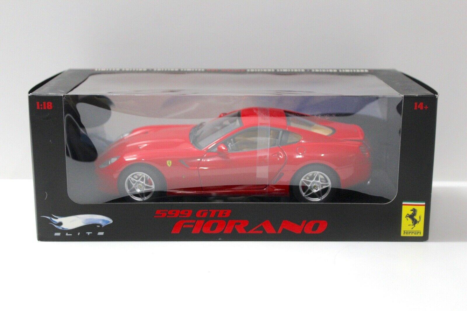1:18 Hot Wheels Elite Ferrari 599 GTB Fiorano red