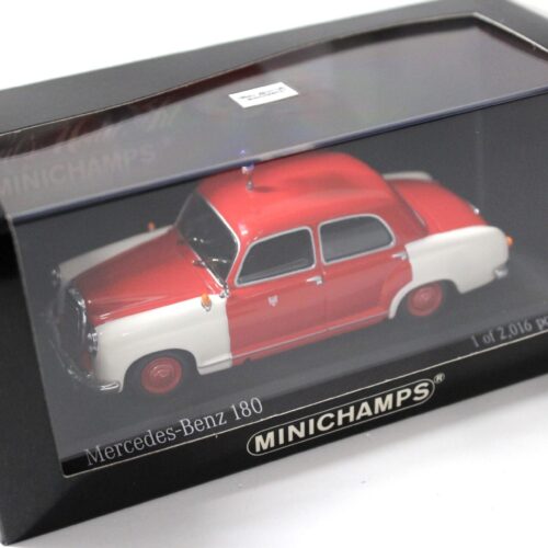1:43 Minichamps Mercedes 180 Ponton Feuerwehr Frankfurt red/ white