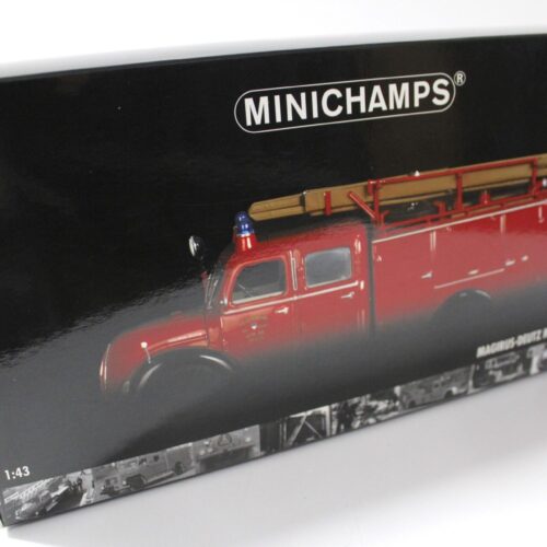 1:43 Minichamps Magirus Deutz Merkur TLF 16 Feuerwehr Ulm 1959 red