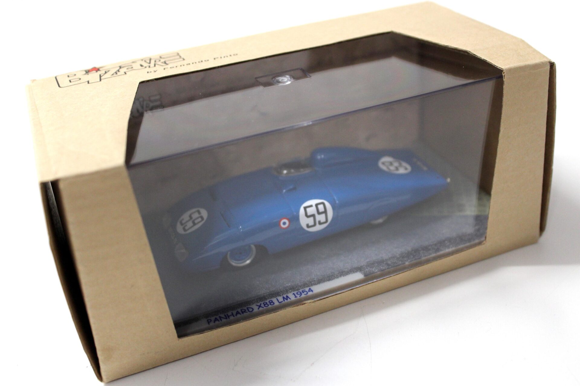 1:43 Spark Bizarre Panhard X88 Le mans 1954 blue #59