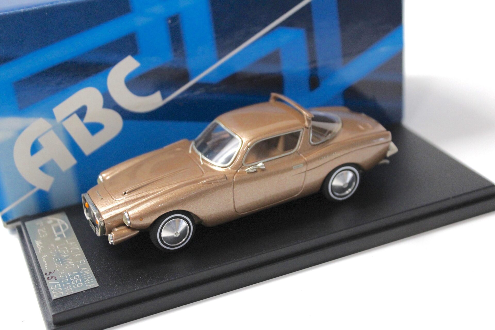 1:43 ABC Brianza Lancia Flaminia Loraymo 1959 Modiale Dell Auto 1960 gold