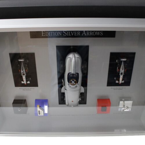 Mercedes-Benz Edition SILVER ARROWS SET 1998 1:43 &1:18 Limited Edition 418/500 - Außenbox Signiert!