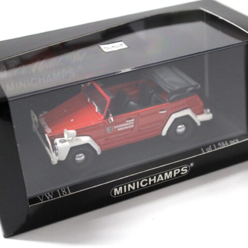 1:43 Minichamps VW 181 Kuebelwagen Feuerwehr Neuwied red